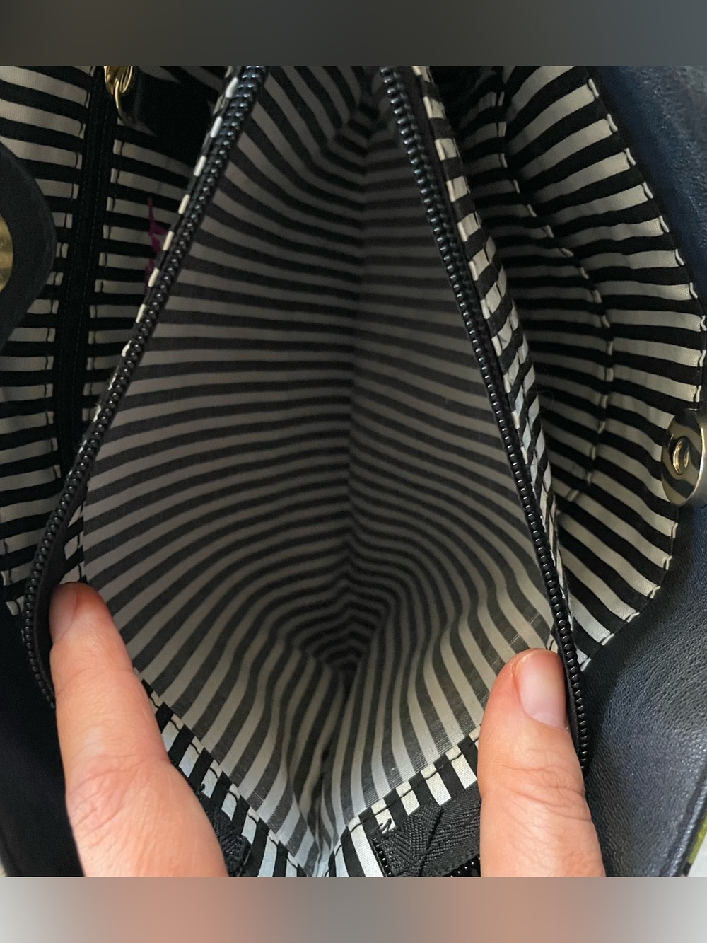 LUV BETSEY Floral Striped Tote Purse Bag Betsey Johnson - Picture 5 of 12